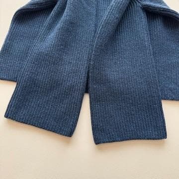 極美品 バトナー ニットプルオーバー ハーフジップ SHARE PARK 紺