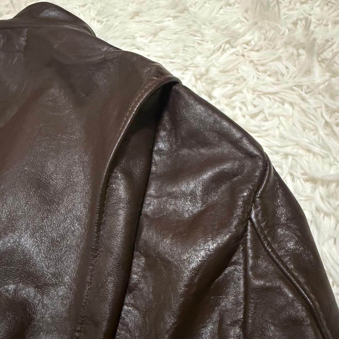 80年代 シアーズ シングルライダースジャケット 42 - メルカリ