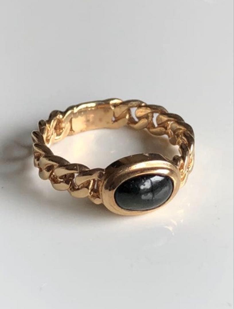 ヴァンドーム青山K10アンティークシリーズ トルマリンカボションリング#11.3 ヴァンドーム青山K10アンティークシリーズトルマリンカボションリング