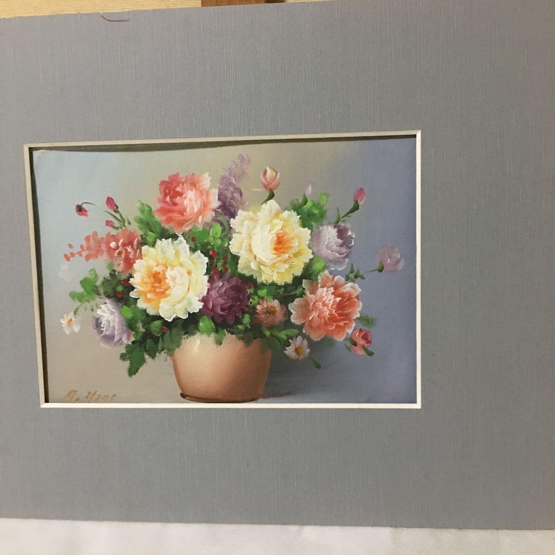 油絵手書き薔薇