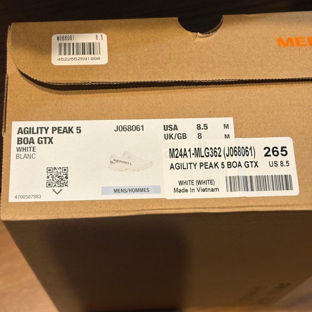 【極美品】MERRELL アジリティ ピーク5 ボアゴアテックス 26.5cm
