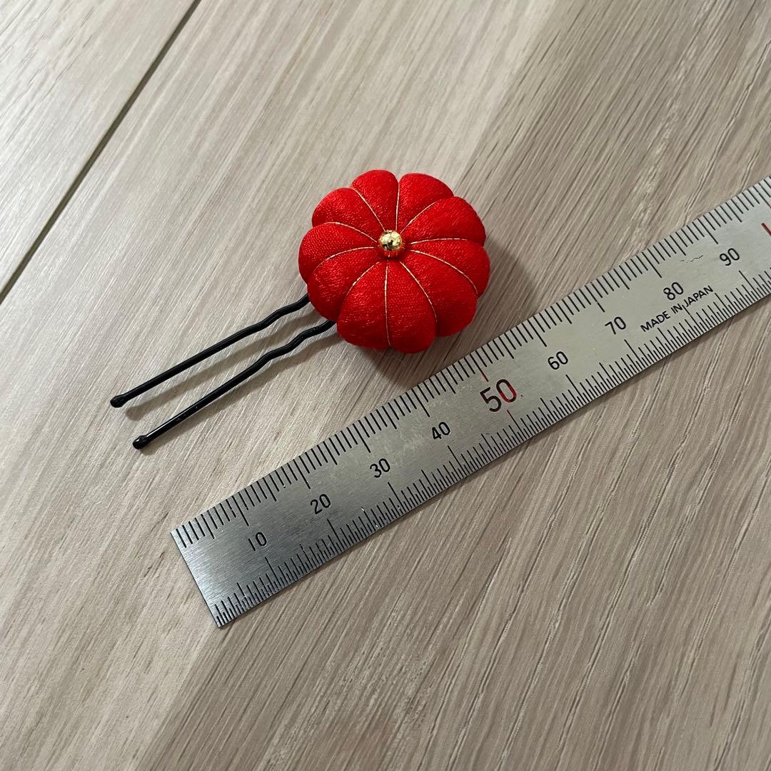 《七五三》3歳 正絹お着物セット 正絹被布 草履 バッグ 髪飾り付き