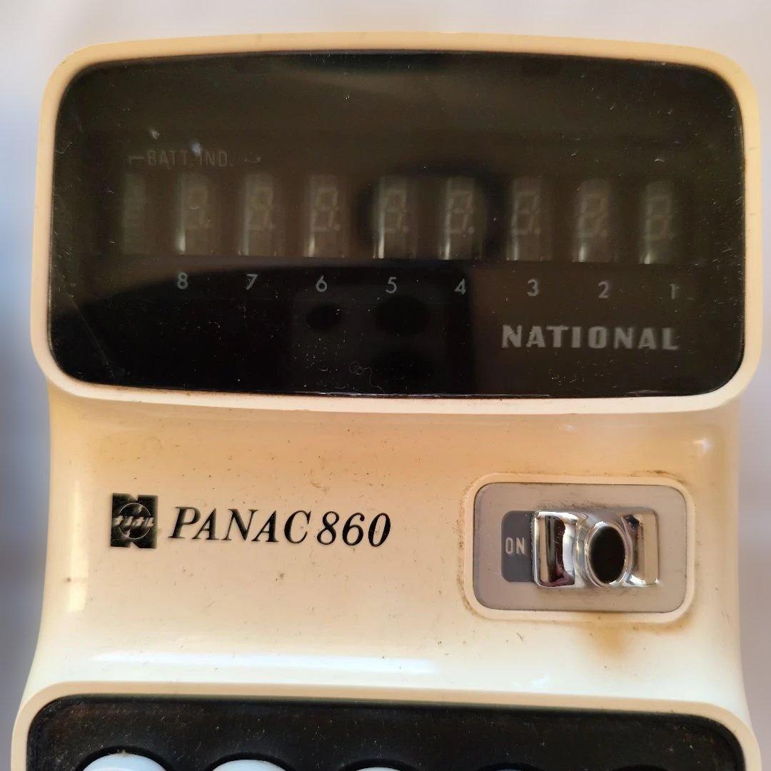 希少 昭和レトロ National ナショナル 電卓 PANAC860ジャンク品 - メルカリ
