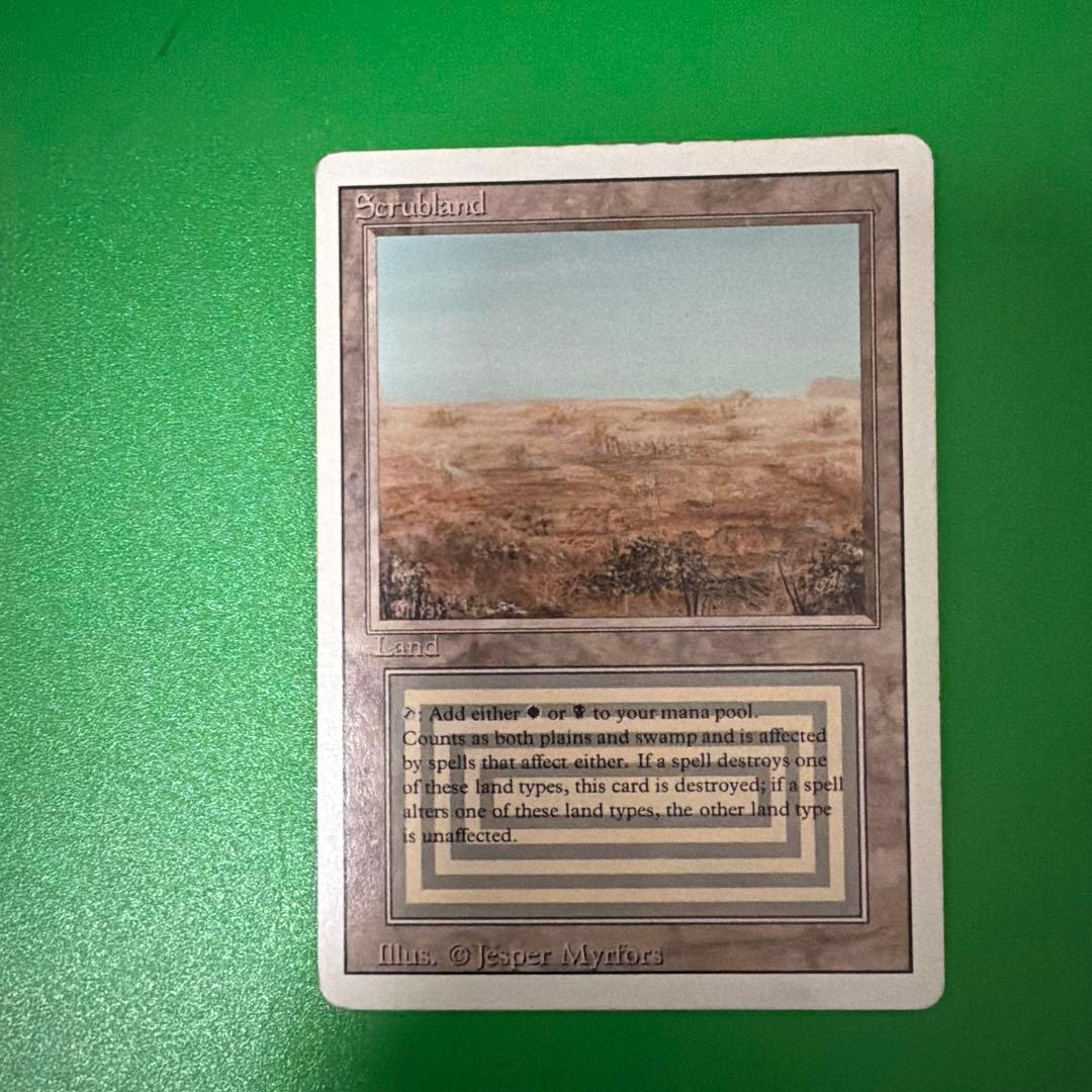 MTG Scrubland 英語版 Scrubland - Foreign Black Bordered
