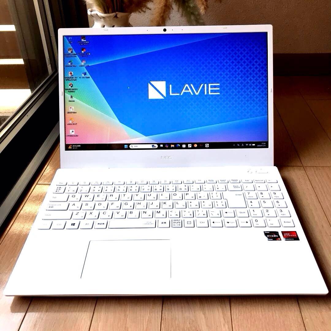 NEC LaVie N156CAAW【office 】 NEC Laptop LAVIE N15 Series 15.6-inch AMD Ryzen 7 SSD: 512GB