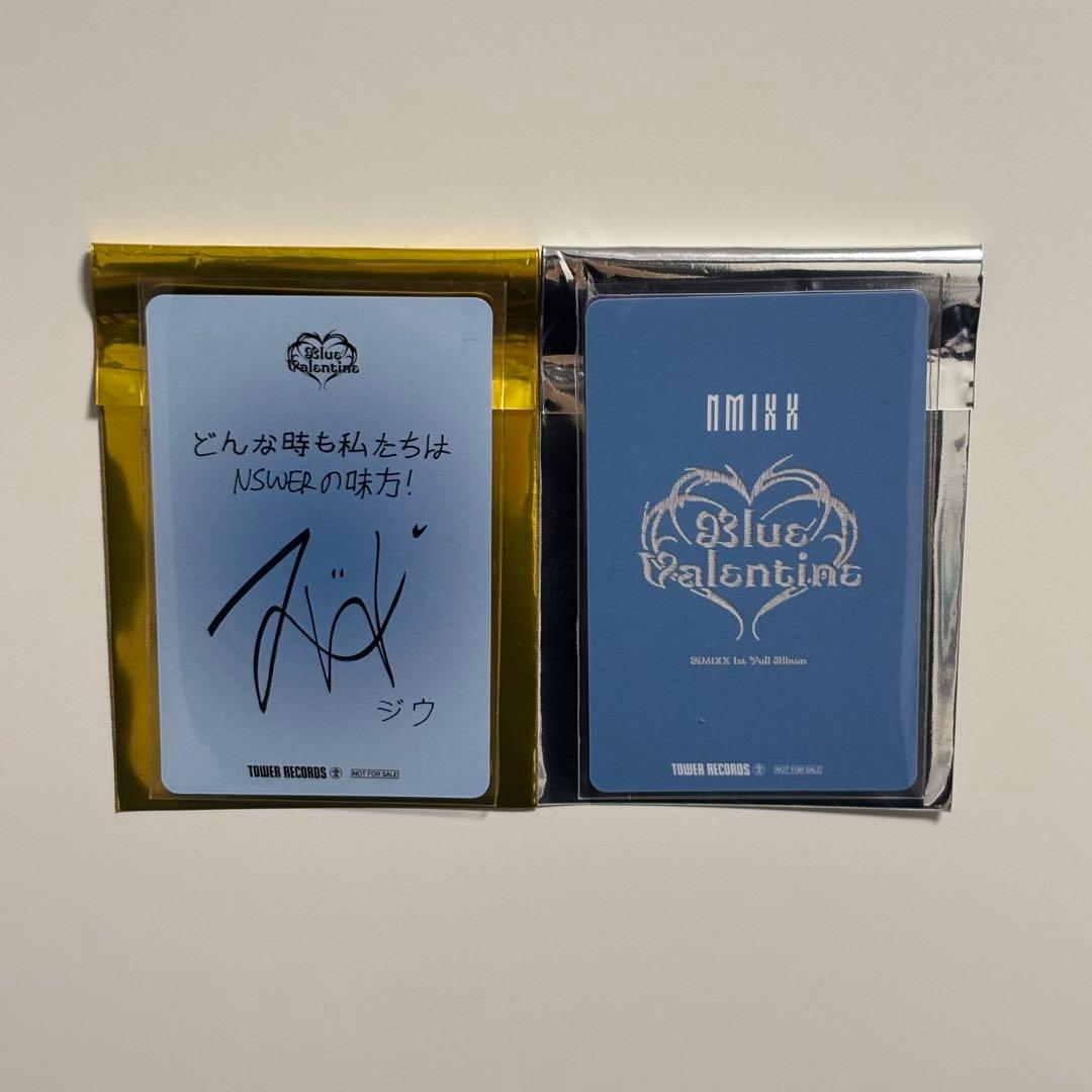NMIXX Blue Valentine タワレコ ラキドロ 特典トレカ ジウ - メルカリ