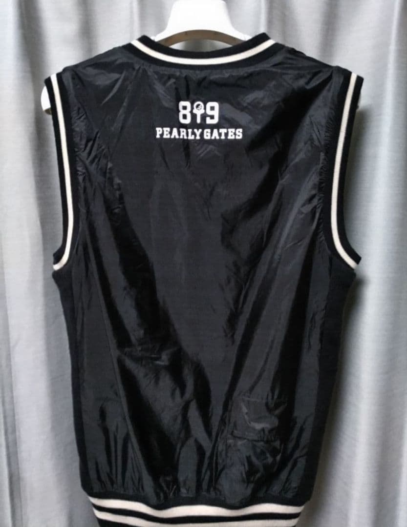 パーリーゲイツ リバーシブル ベスト ウール混 ナイロン 黒系 - メルカリ