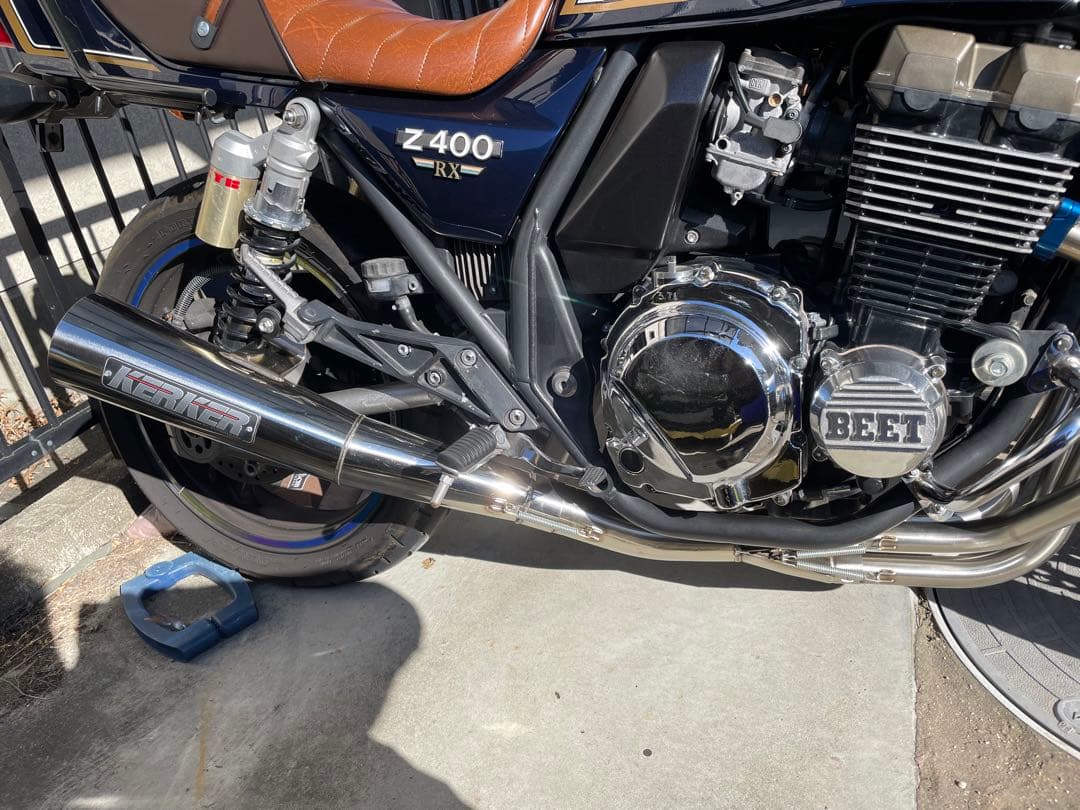 Kawasaki zrx400 タックロールシート 茶色 - メルカリ