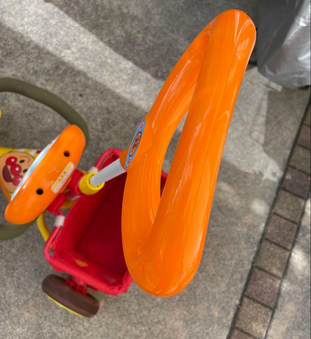 アンパンマン 三輪車 バスケット付き