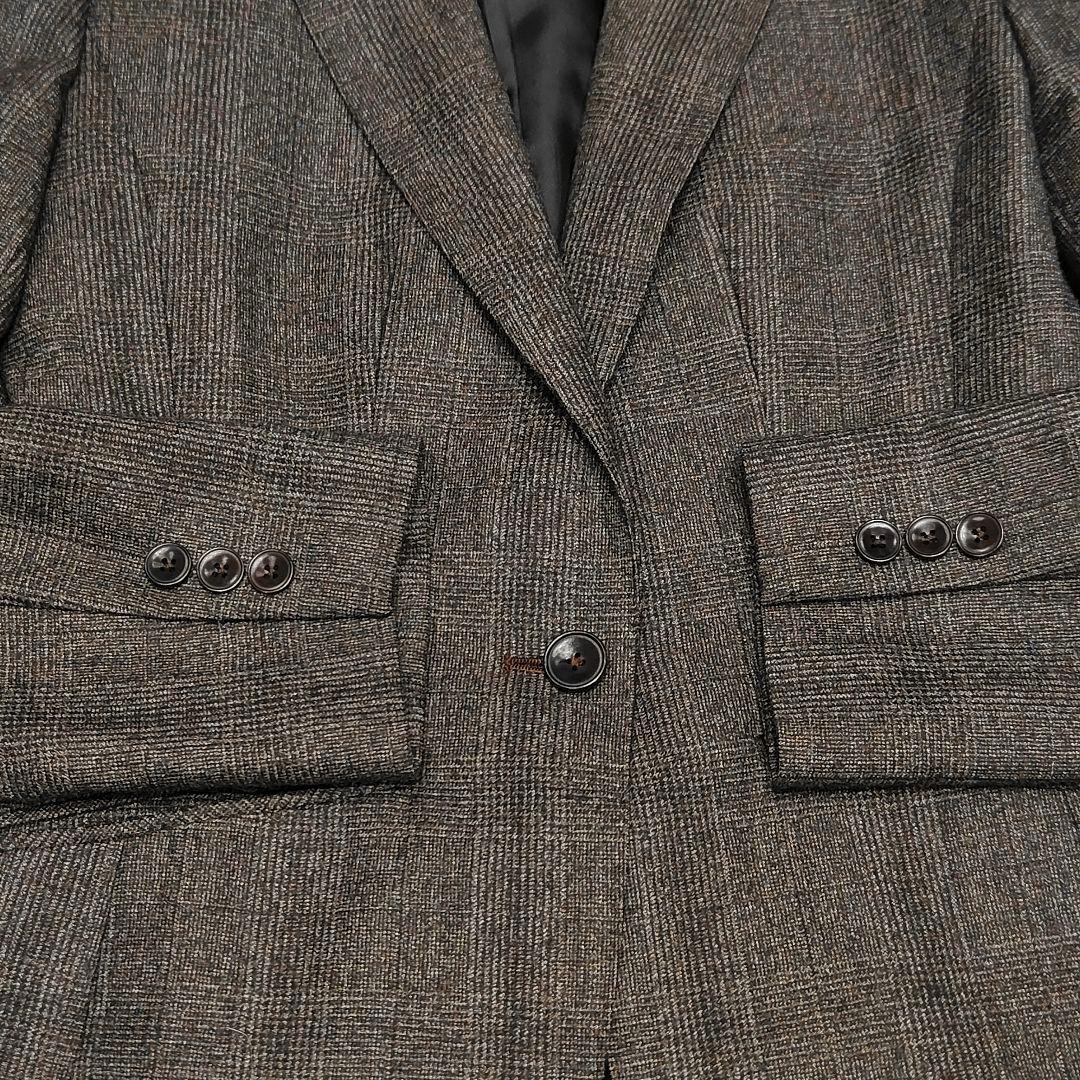 HILTON ヒルトン Marzotto パンツ スーツ セットアップ チェック