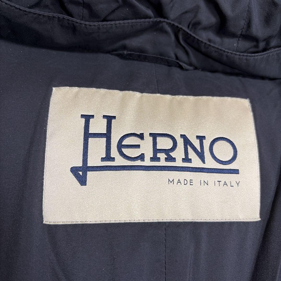 希少✨大きいサイズ 44 Herno ダウンコート 異素材 切り替え