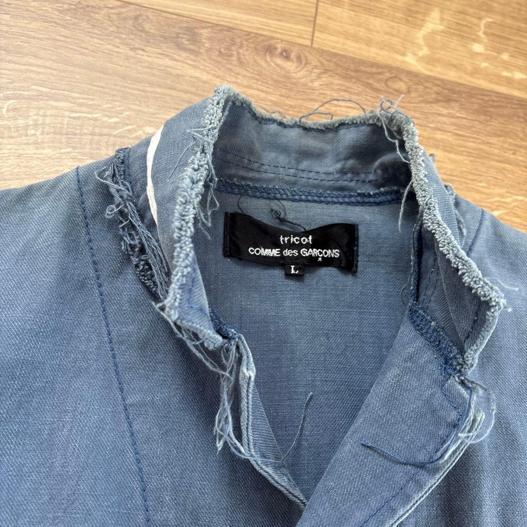 トリコムデギャルソン ミリタリージャケット カーキ Lサイズ