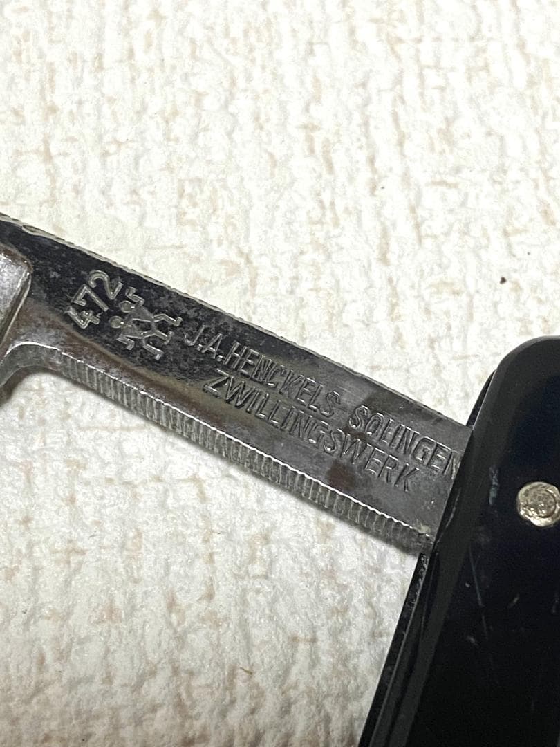 J.A.HENCKELS 剃刀 ケース付き ブラック ドイツ製