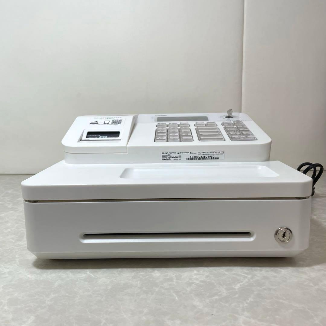 美品】CASIO 電子レジスター SR-G3-EX-WE - メルカリ