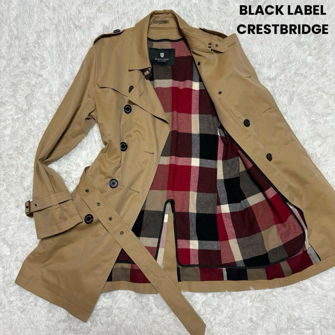 美品✨ブラックレーベルクレストブリッジ トレンチコート ライナー L