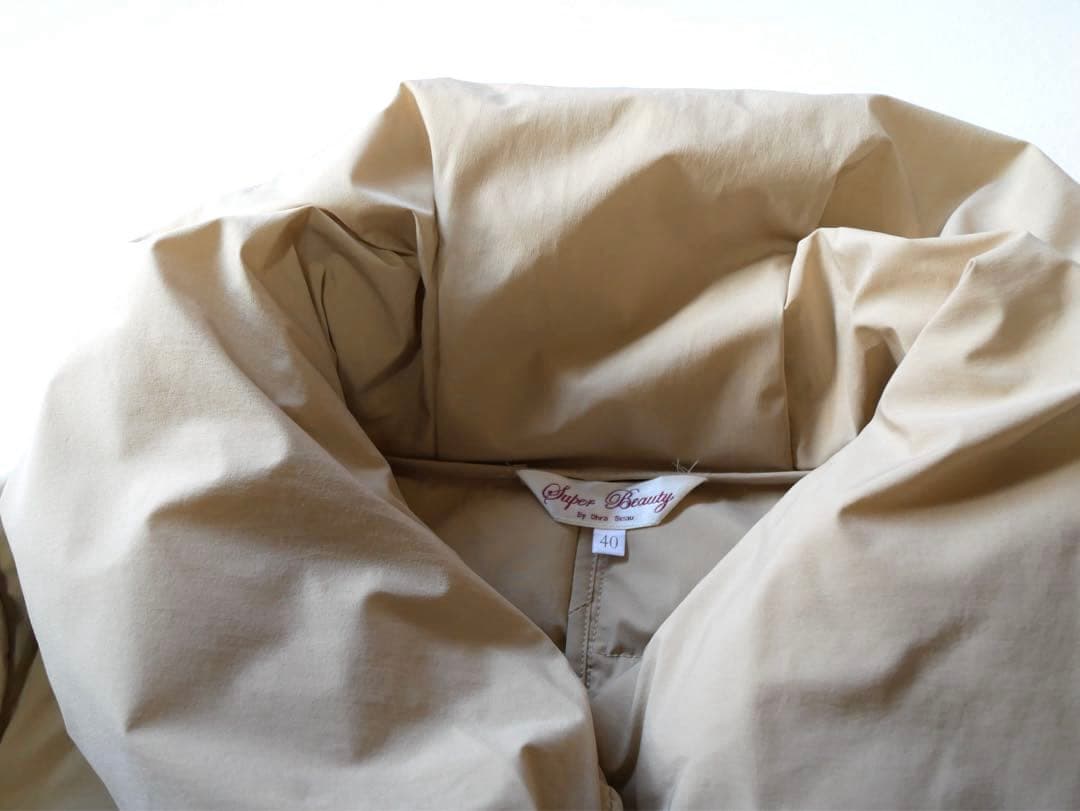 スーパービューティー レース ファーボンボン ダウンコート 40 - メルカリ