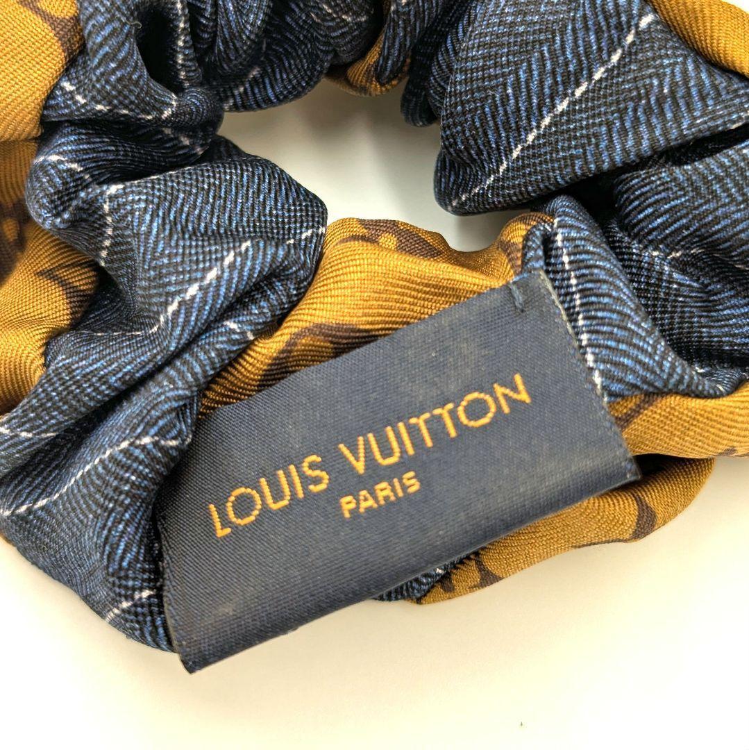 Louis Vuitton ルイヴィトン シュシュ 茶色と青 モノグラム - メルカリ