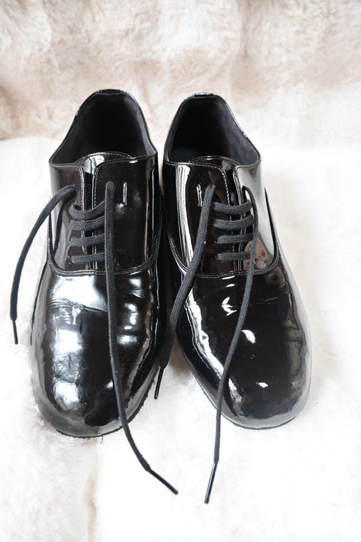 男性　ダンス シューズ 黒 25.5cm メンズS メンズシューズ