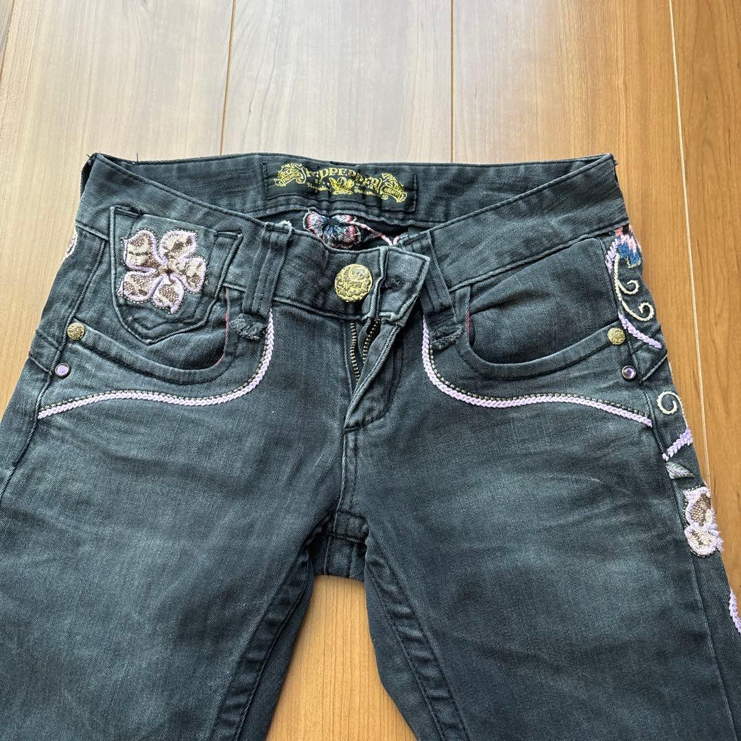 REDPEPPER 花と馬 デニムパンツ 25インチ