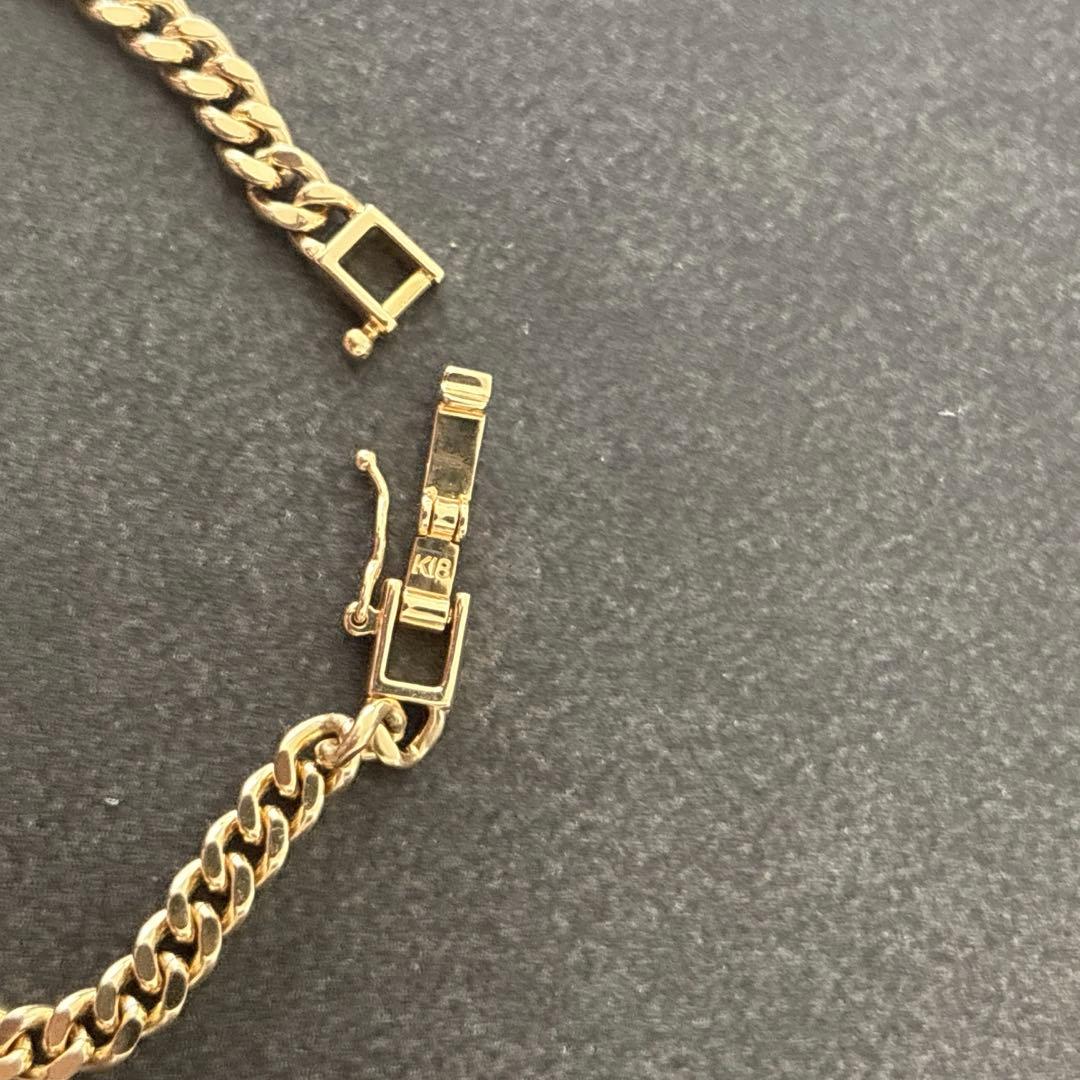 【新品】18金　k18 喜平ブレスレット2面　11.5g 18cm