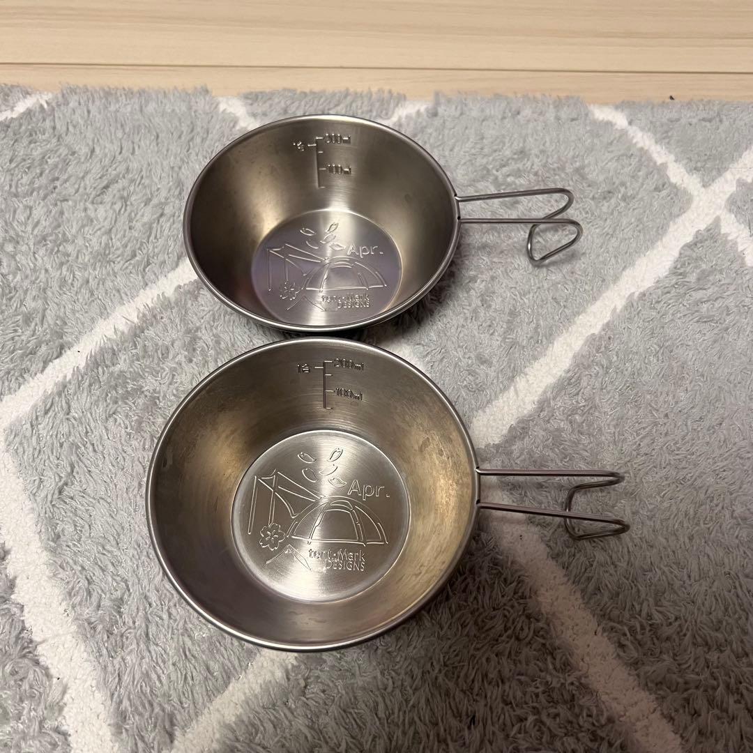 テンマクデザイン マンスリーステンレス シェラカップ 4月 2個セット