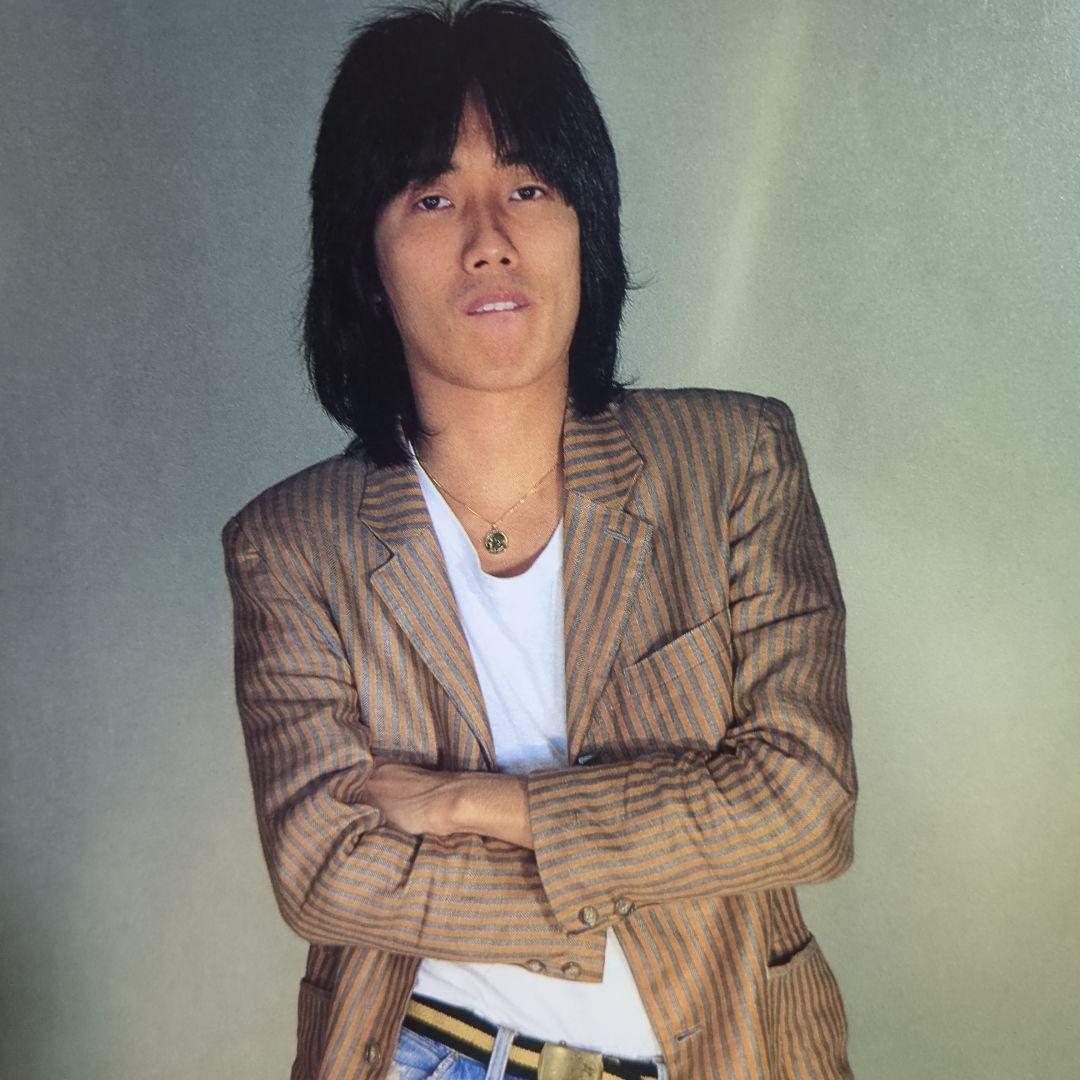 長渕剛　直筆サイン色紙・LPレコード『Bye Bye』