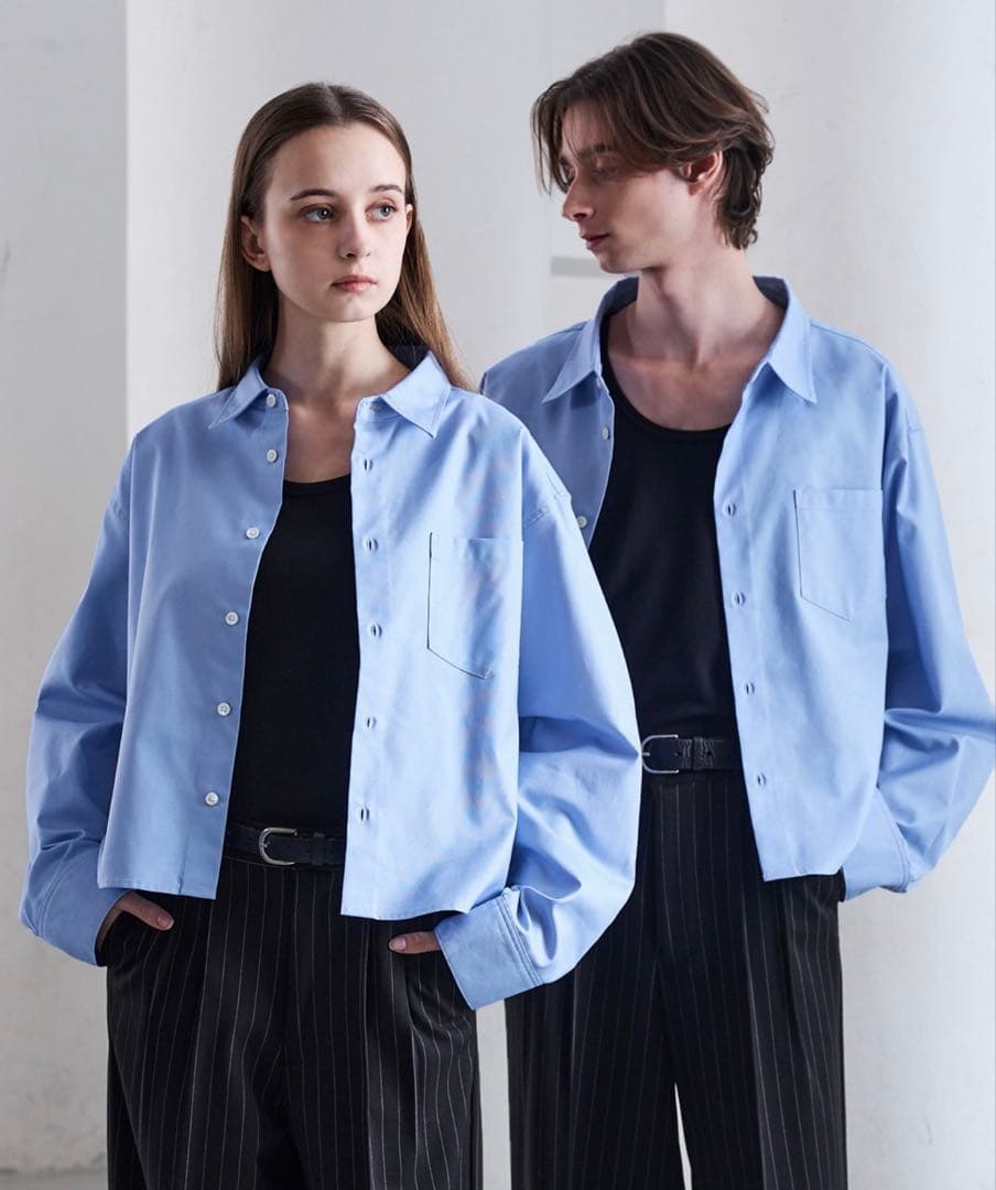 CLEL】ロイヤルオックスフォード クロップドシャツ - メルカリ