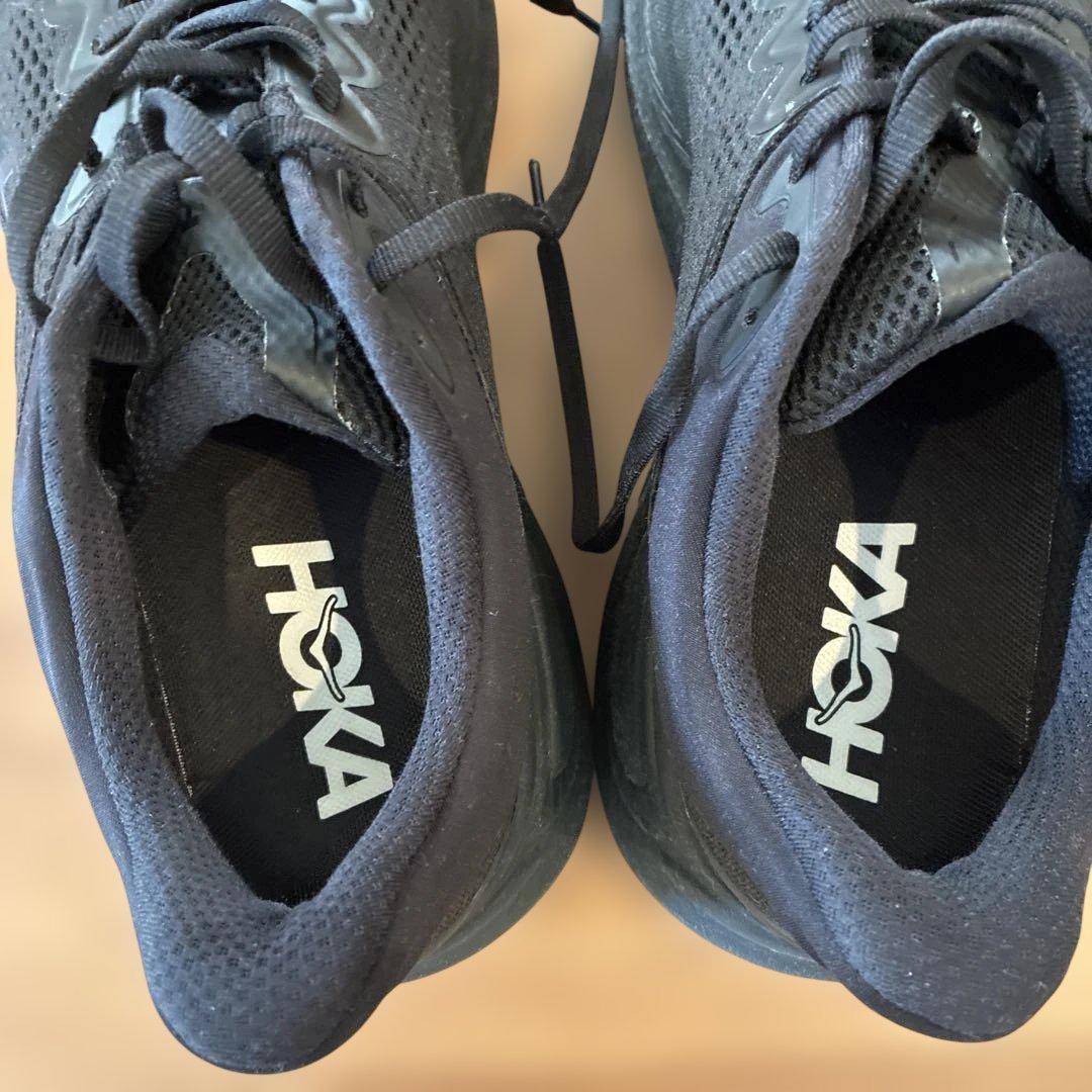 ま*る様 中古 HOKA ONE ONE ボンダイ9ブラック 28.5cm