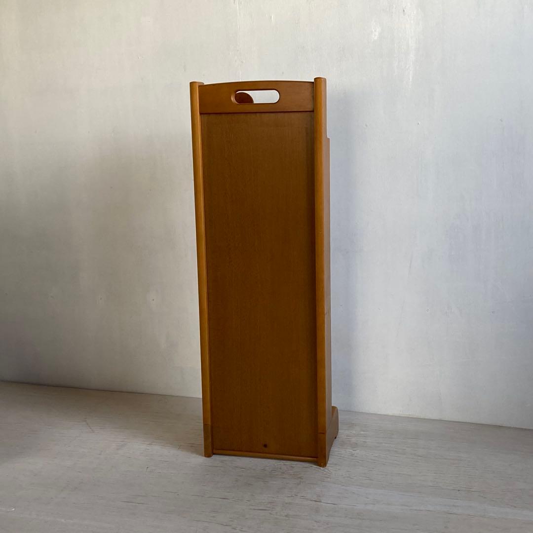 古い木製 カリモク karimoku スリッパラック ラタン昭和レトロ - メルカリ