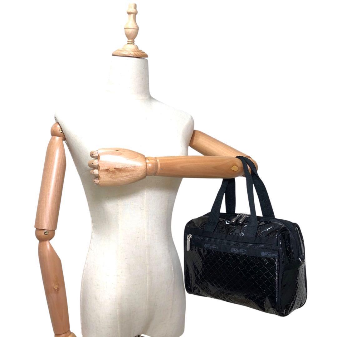 美品 LeSportsac レスポ 2way ショルダーバッグ ボストン 黒 - メルカリ