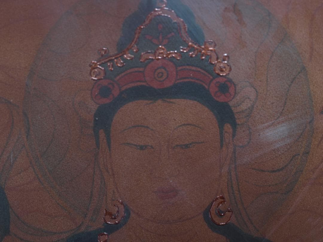 骨董市掘り出し品 中国唐時代 敦煌莫高窟壁画AK1905A7-2