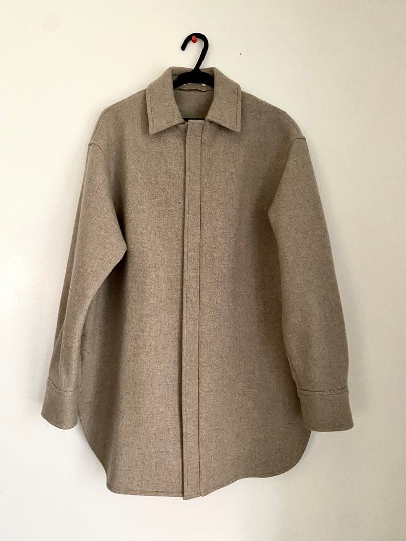 Lue様専用 AURALEE オーラリー ジップアップメルトンシャツジャケット