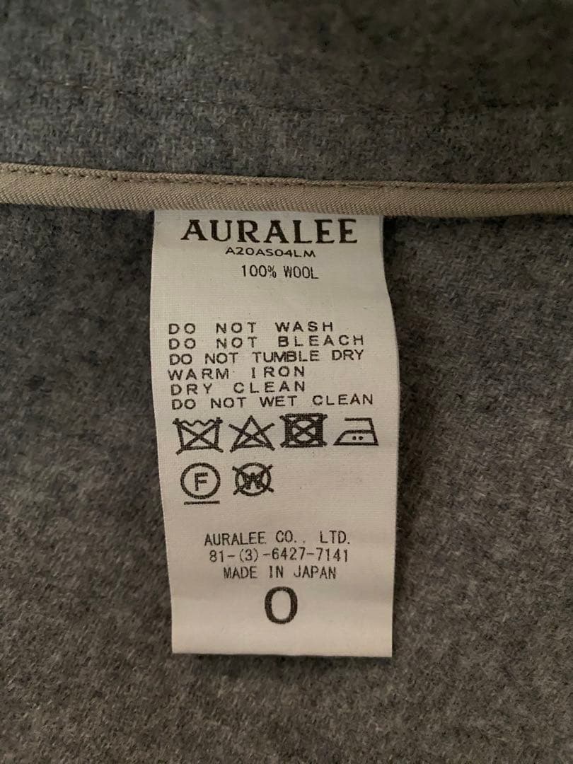 Lue様専用 AURALEE オーラリー ジップアップメルトンシャツジャケット