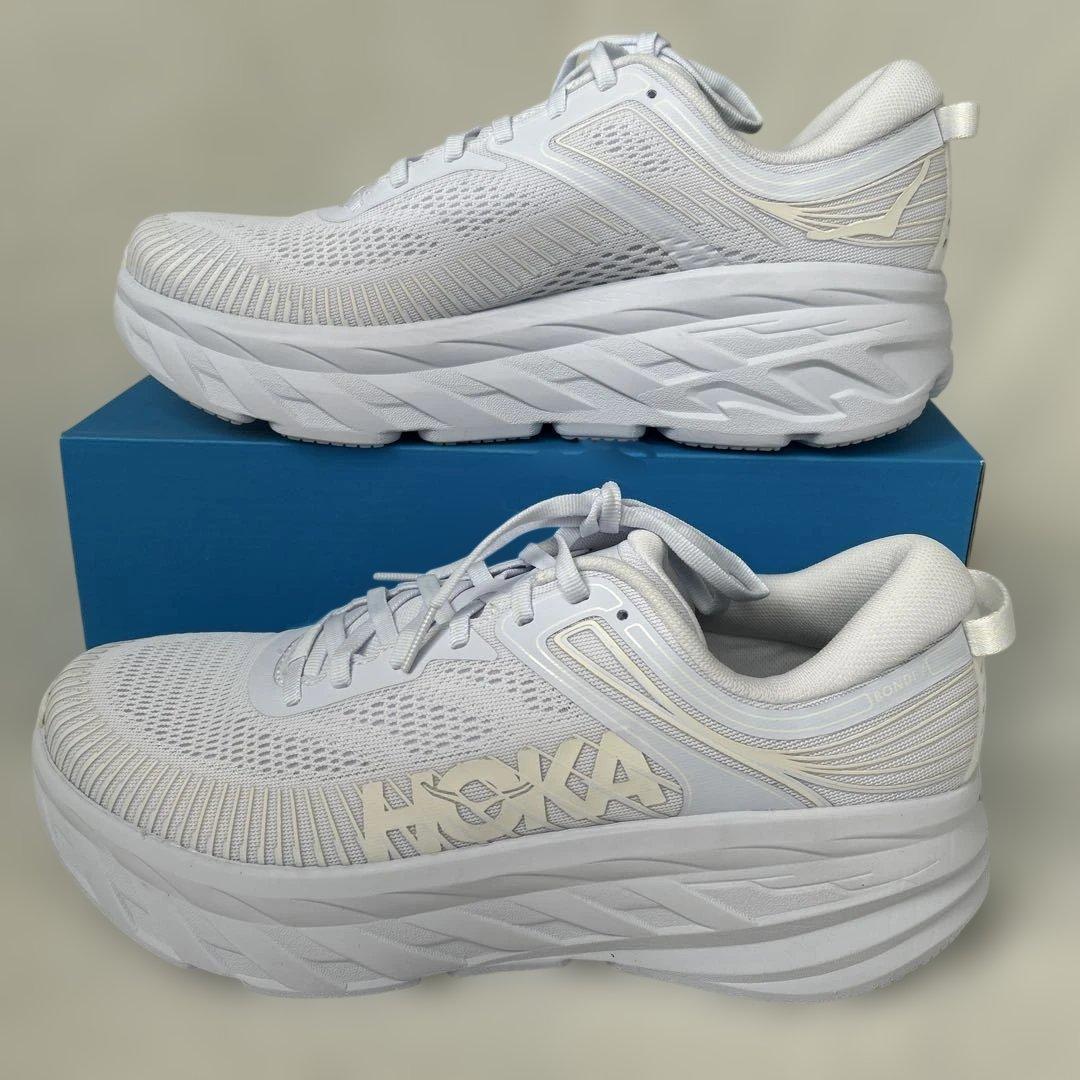 【新品】HOKA ONE ONE Bondi 7 ホワイト 27.5cm