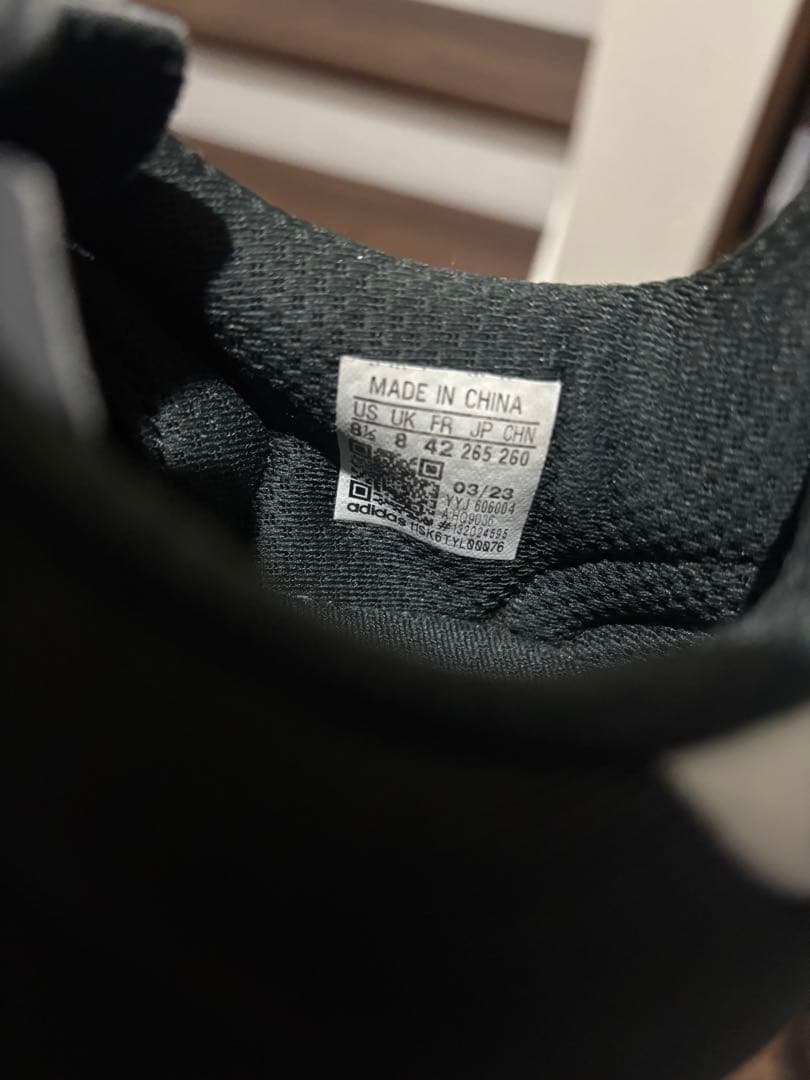 adidas VELOSAMBA ブラック/ホワイト スニーカー　26.5cm