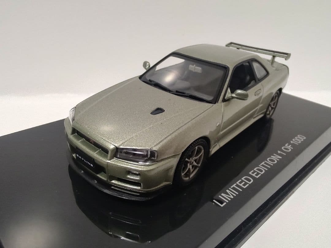 オートアート 1/43 スカイライン R34 GT-R ミニカー 3台セット
