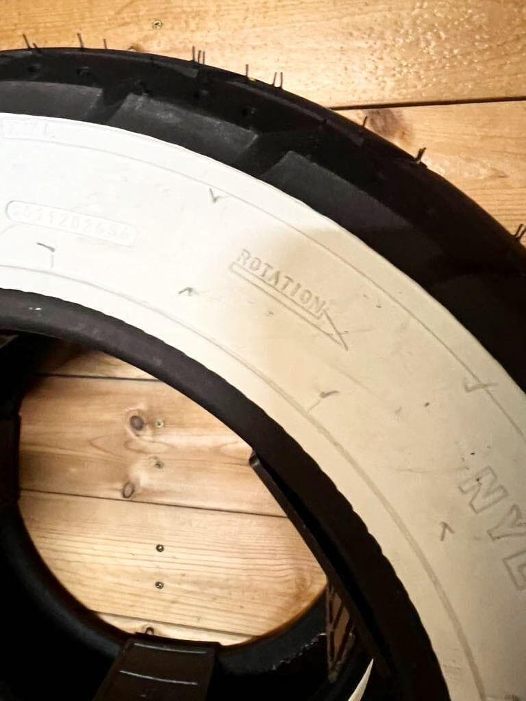 ホワイトリボンタイヤ2本セット 3.50-10 (ベスパ DAX シャリー