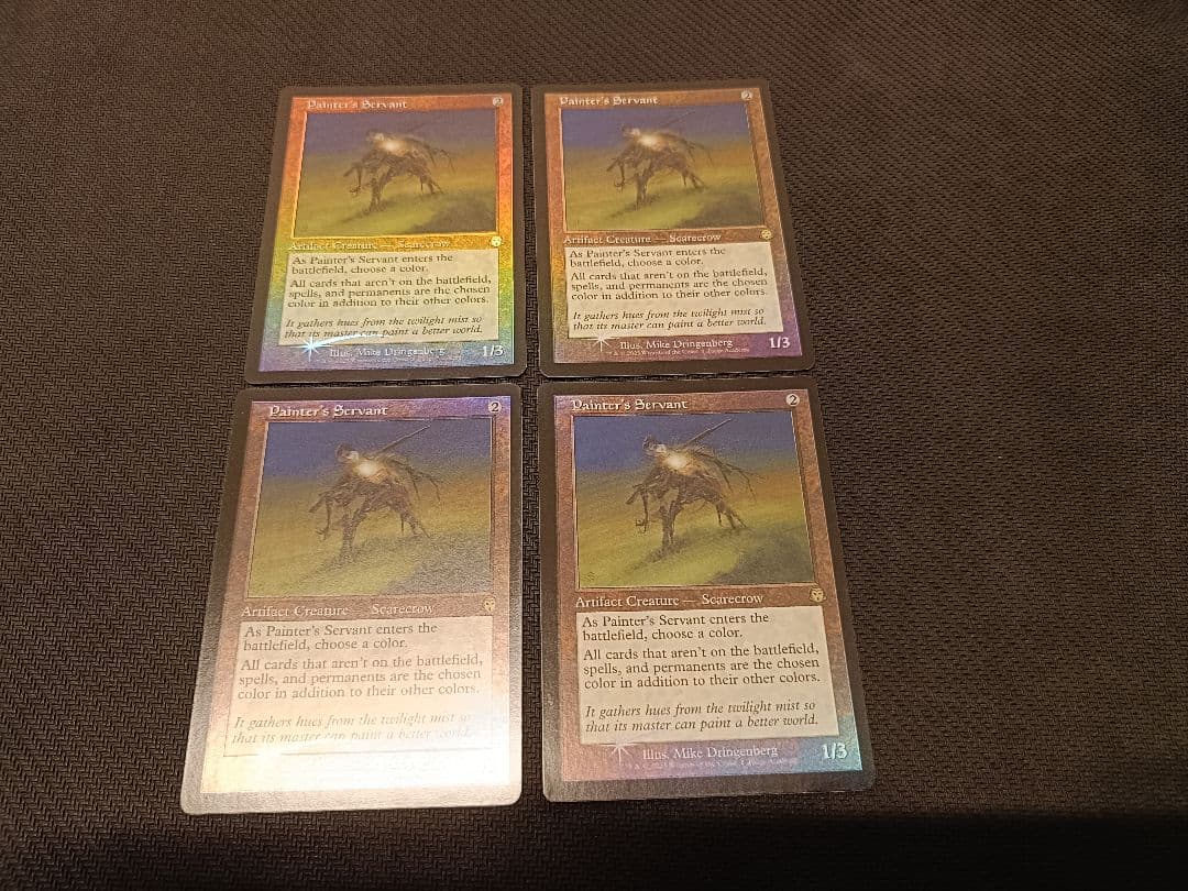 MTG 絵描きの召使い　4枚　丸砥石　2枚　英語　foil