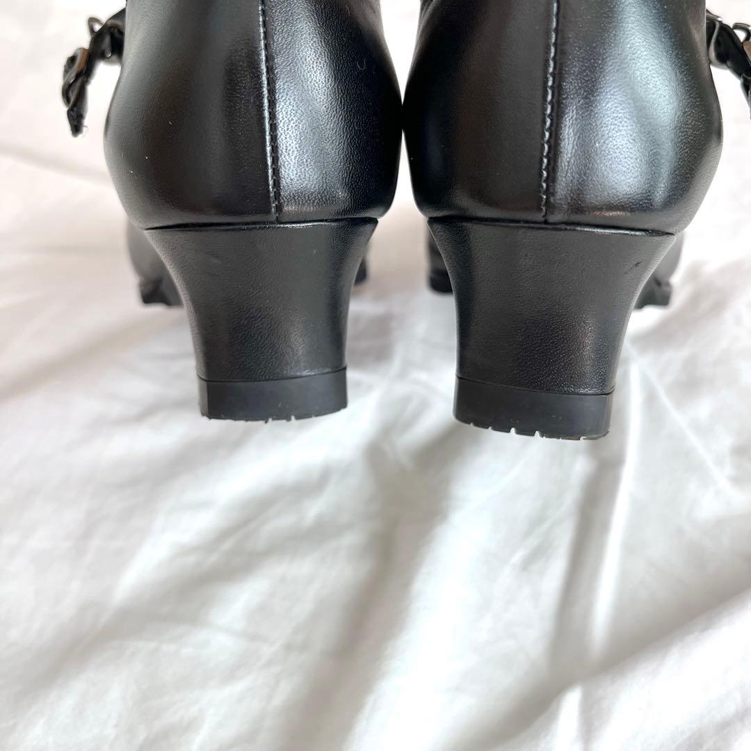 asics walking ペダラ　ストラップパンプス　ブラック 22.5EE