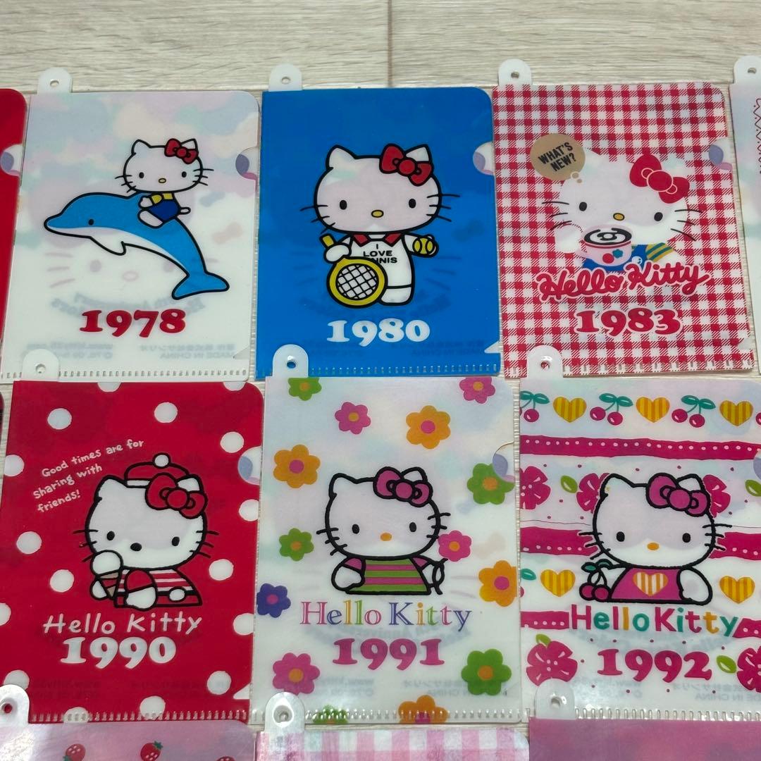 ハローキティ ミニ クリアファイル 29枚セット 平成レトロ 2009年