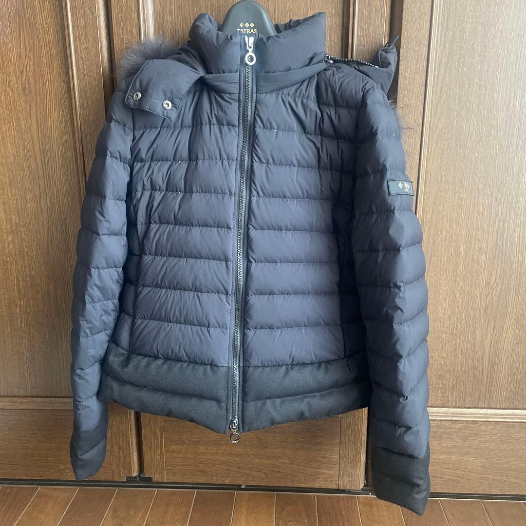 TATRAS 黒 ダウンジャケット ファー付き TATRAS（タトラス） ダウン ダウンジャケット ゴルドン GORDON メンズ