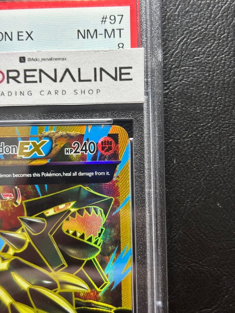 【PSA8】ゲンシグラードンEX 英語 97/98 Primal Groudon