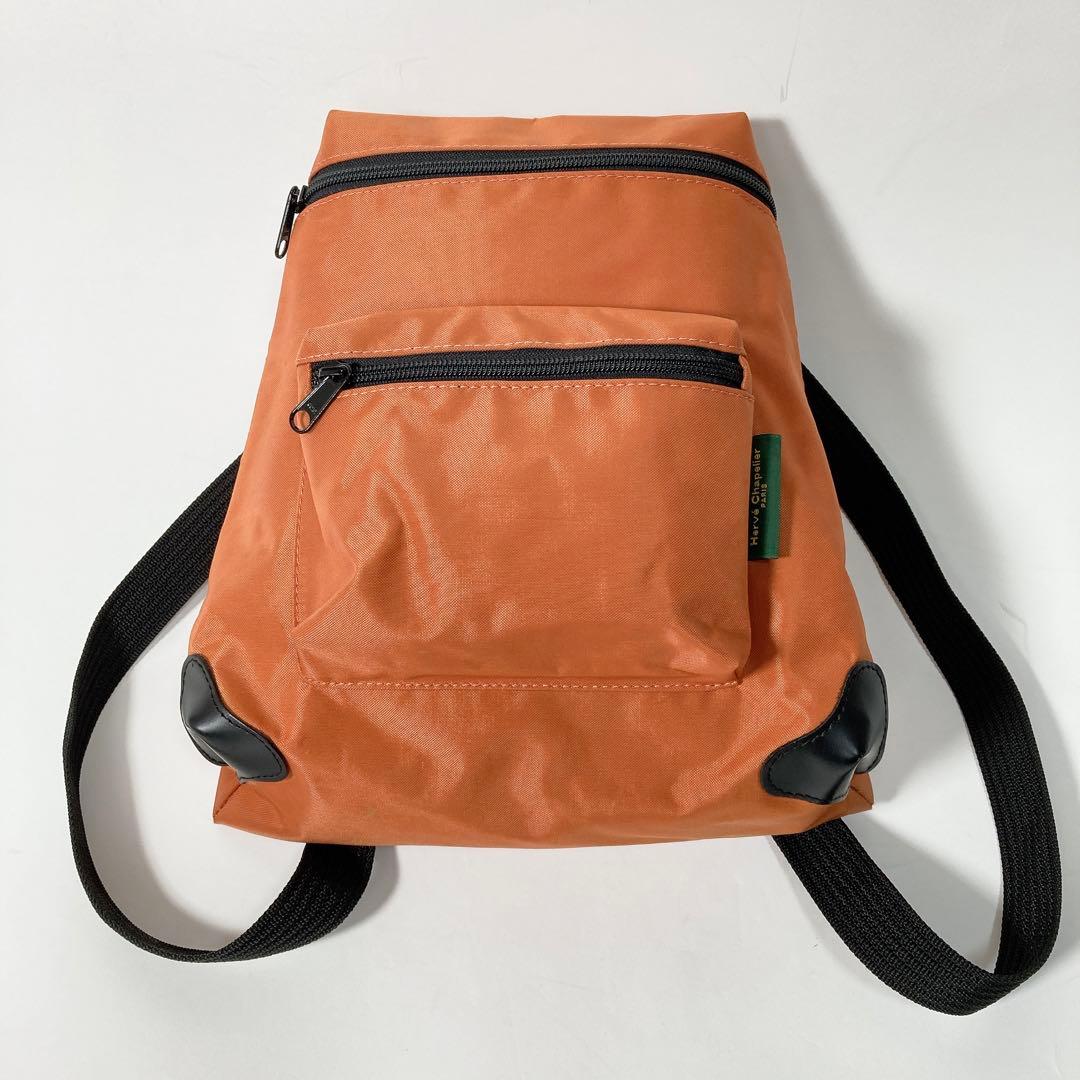限定 Herve Chapelier エルベシャプリエ ミニリュック オレンジ - メルカリ
