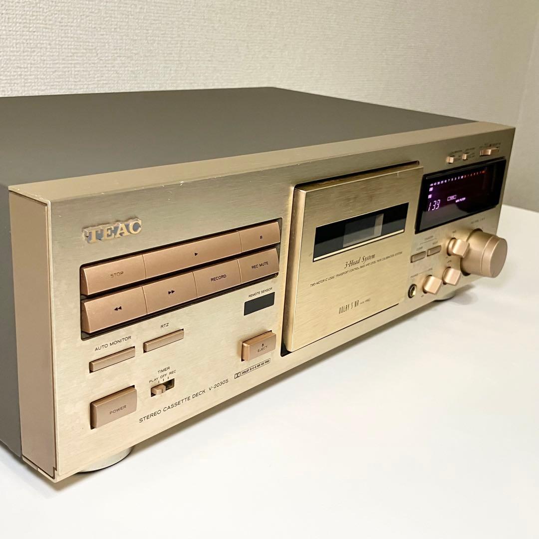 良品 TEAC ステレオカセットデッキ V-2030S - メルカリ