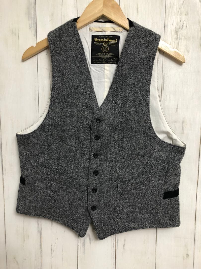 【美品】BEAMS × Harris Tweed コラボ 100th ベスト M 中古・古着通販】Harris Tweed (ハリスツイード) BEAMS PLUS (ビームス