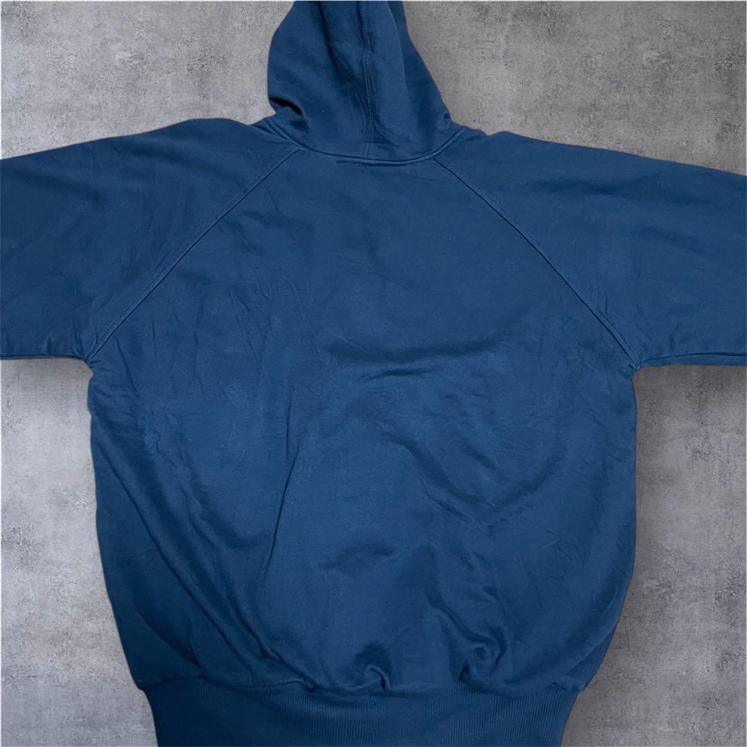 CANYONGUIDE 90sジップアップパーカー裏サーマルダブルフェイスナス紺