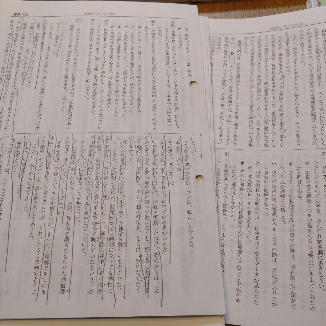 有名中学入試問題集 2024年度版 SAPIX 裁断済み 中学受験 - メルカリ