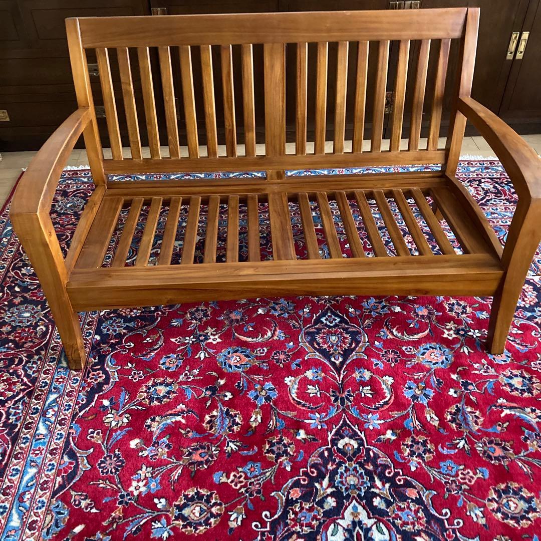 購入者様決まってます！KONISKA チーク無垢材 未使用替えカバー付き