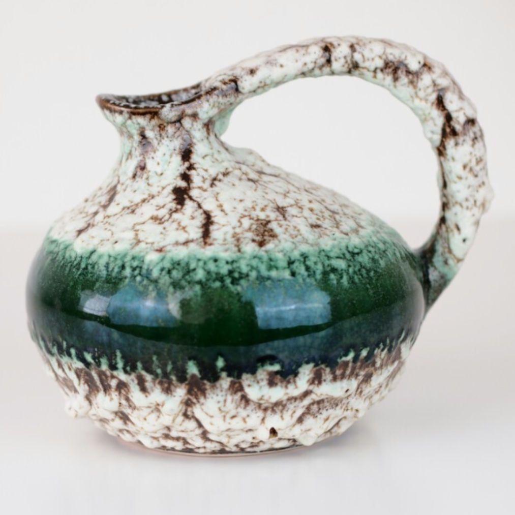 西ドイツ製 Ruscha art 313 ルシャ ファットラバ 花瓶 緑 - メルカリ