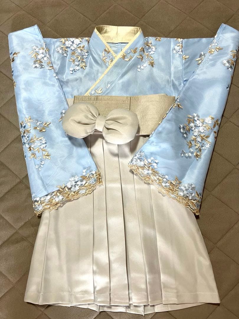 キャサリンコテージ✴︎水色チュールレース袴 110